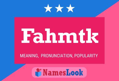 ملصق اسم Fahmtk