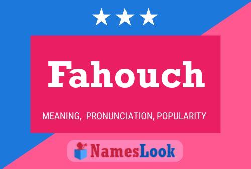 ملصق اسم Fahouch