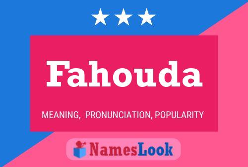 ملصق اسم Fahouda