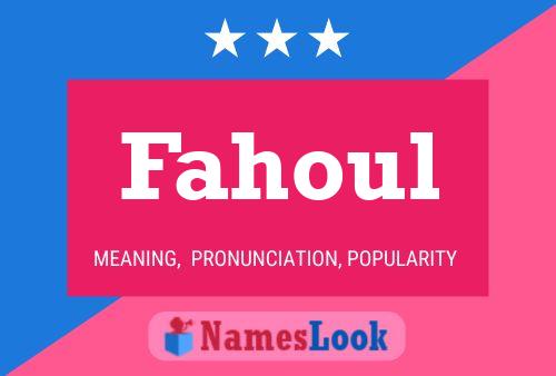 ملصق اسم Fahoul