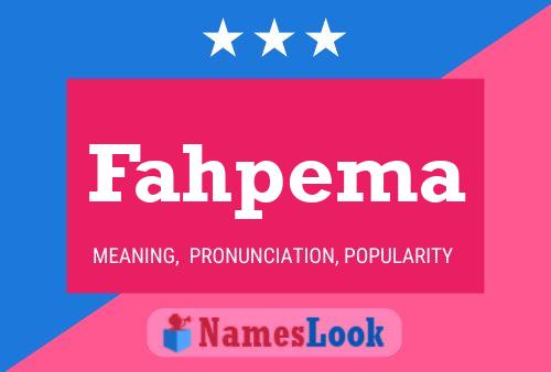 ملصق اسم Fahpema