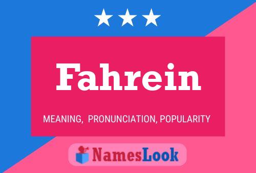 ملصق اسم Fahrein