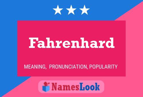 ملصق اسم Fahrenhard