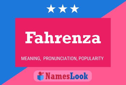 ملصق اسم Fahrenza