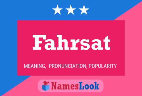 ملصق اسم Fahrsat