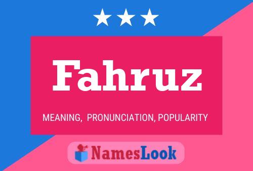 ملصق اسم Fahruz