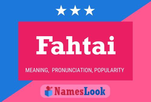 ملصق اسم Fahtai