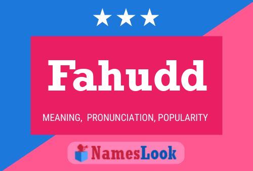 ملصق اسم Fahudd