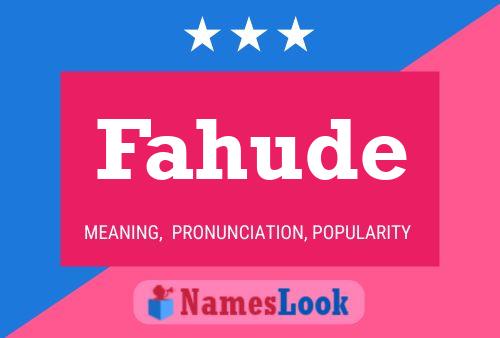 ملصق اسم Fahude