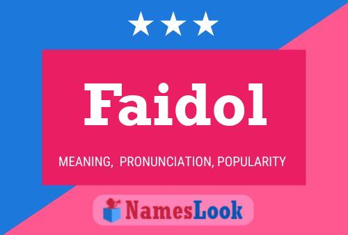 ملصق اسم Faidol