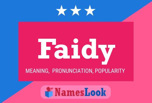 ملصق اسم Faidy