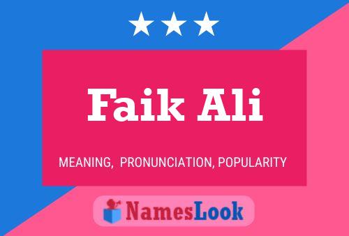 ملصق اسم Faik Ali