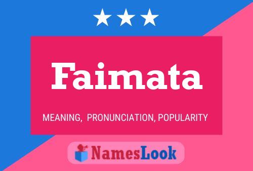 ملصق اسم Faimata