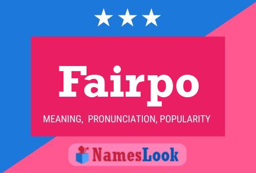 ملصق اسم Fairpo