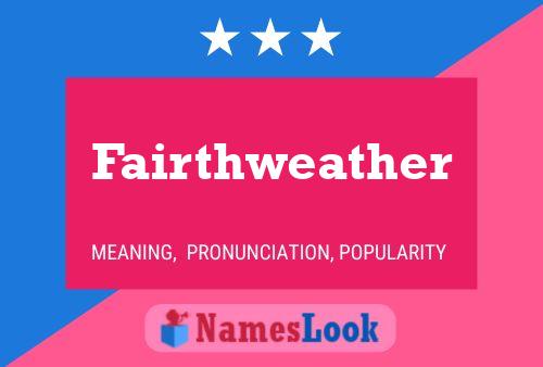 ملصق اسم Fairthweather