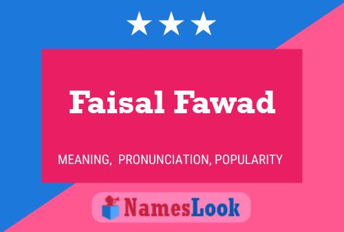 ملصق اسم Faisal Fawad