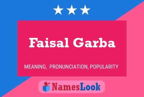 ملصق اسم Faisal Garba