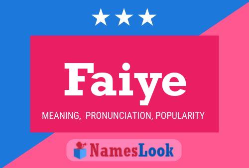 ملصق اسم Faiye