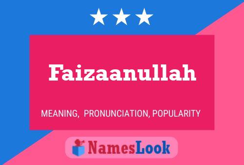 ملصق اسم Faizaanullah