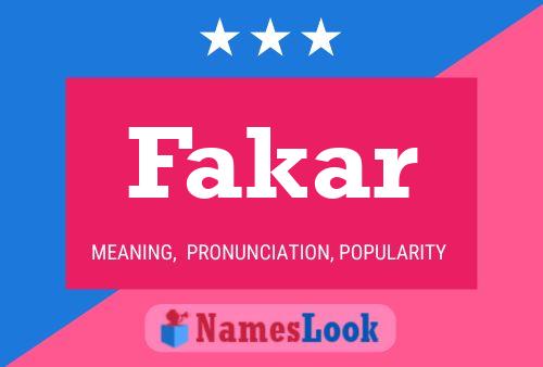 ملصق اسم Fakar