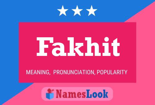 ملصق اسم Fakhit