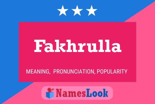 ملصق اسم Fakhrulla