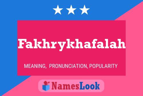 ملصق اسم Fakhrykhafalah