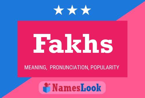 ملصق اسم Fakhs