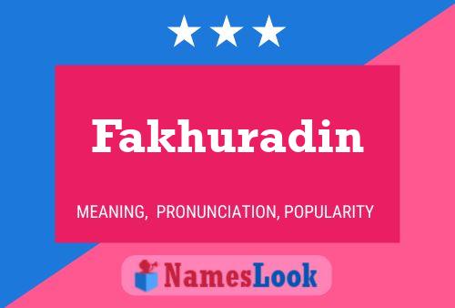 ملصق اسم Fakhuradin