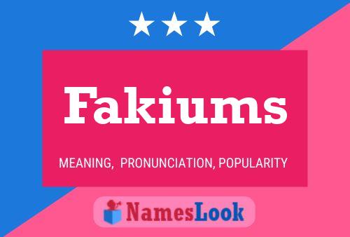 ملصق اسم Fakiums