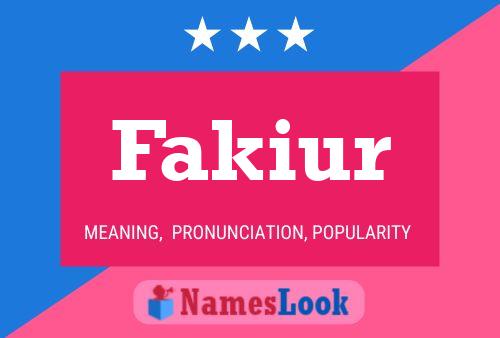 ملصق اسم Fakiur