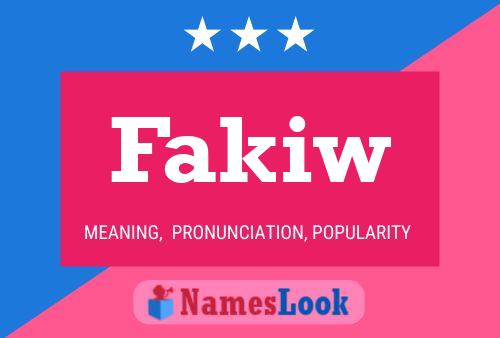 ملصق اسم Fakiw