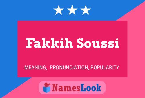 ملصق اسم Fakkih Soussi