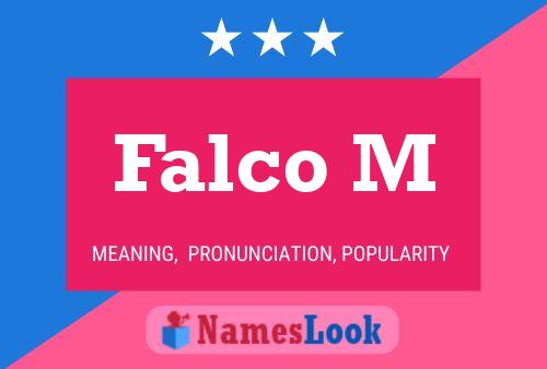 ملصق اسم Falco M