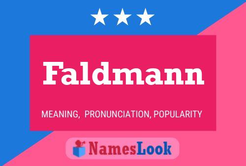 ملصق اسم Faldmann