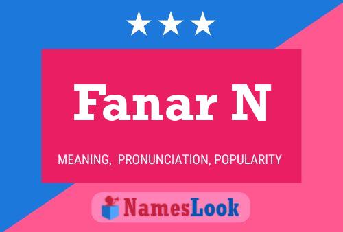 ملصق اسم Fanar N