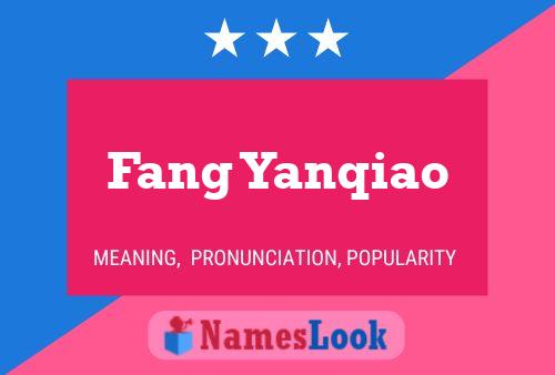 ملصق اسم Fang Yanqiao