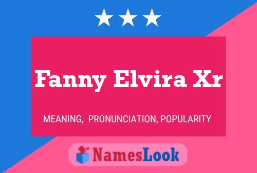 ملصق اسم Fanny Elvira Xr