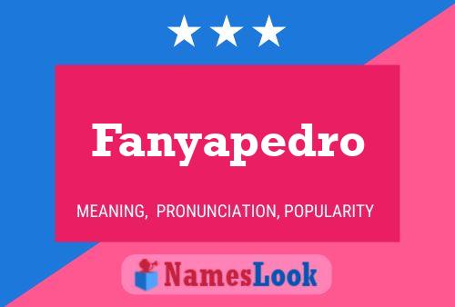 ملصق اسم Fanyapedro