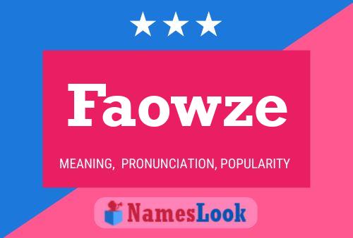 ملصق اسم Faowze