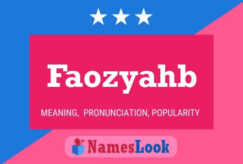 ملصق اسم Faozyahb