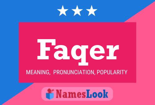 ملصق اسم Faqer