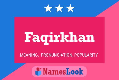 ملصق اسم Faqirkhan