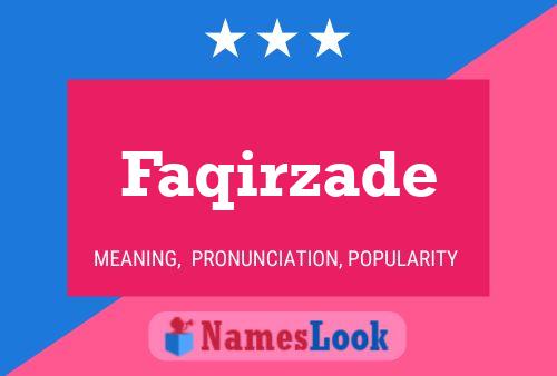 ملصق اسم Faqirzade