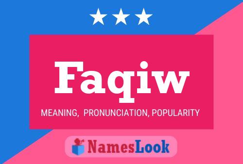 ملصق اسم Faqiw