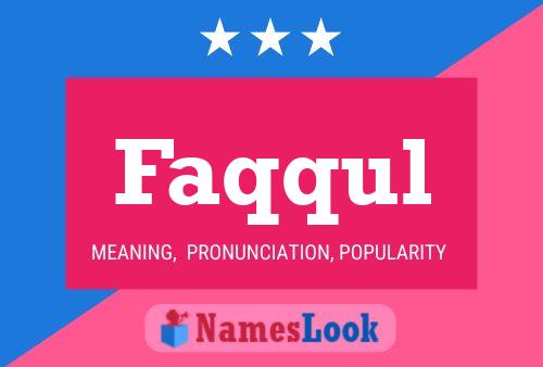 ملصق اسم Faqqul