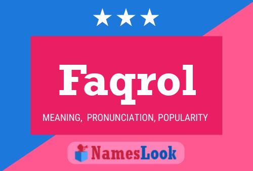 ملصق اسم Faqrol