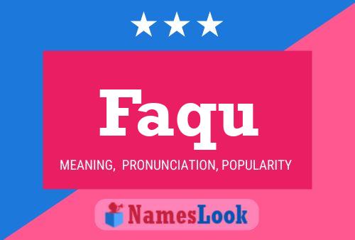 ملصق اسم Faqu