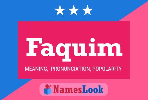 ملصق اسم Faquim