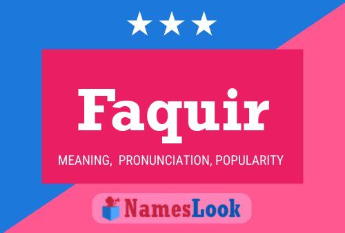 ملصق اسم Faquir